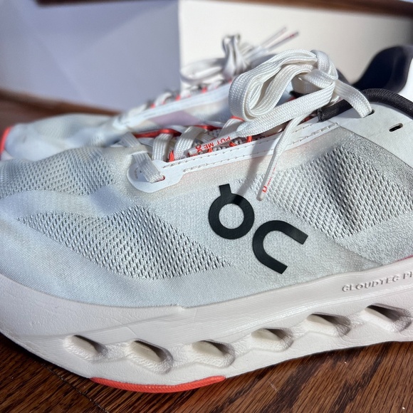 On Running Women's Cloudsurfer Next Sneaker Running Shoes White/Flame 9.5 WIDE - Picture 9 of 15